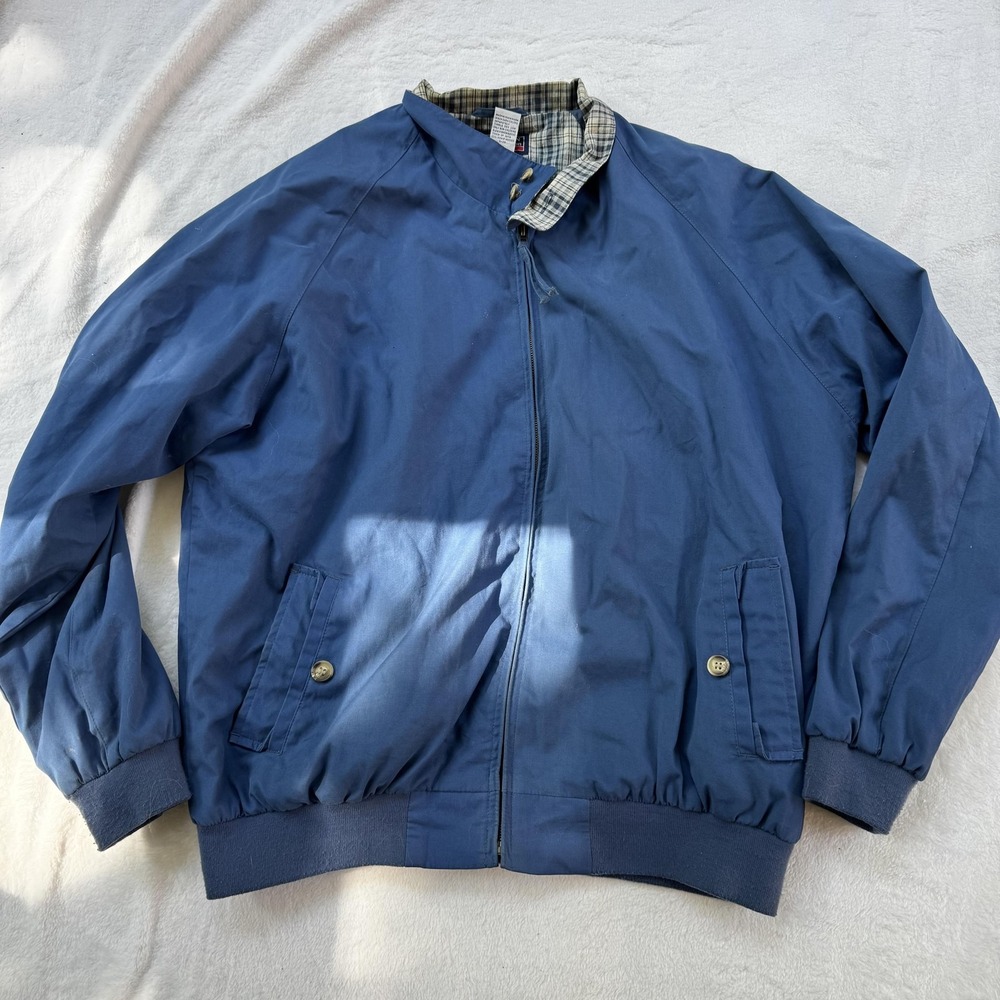 Vintage U.S.‎ Open Golf Collection Jacket Mens Large Blue Windbreaker Cotton 90s
